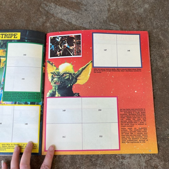Vintage 1984 Topps Gremlins Sticker Album book Used HARD TO FIND - Picture 7 of 9